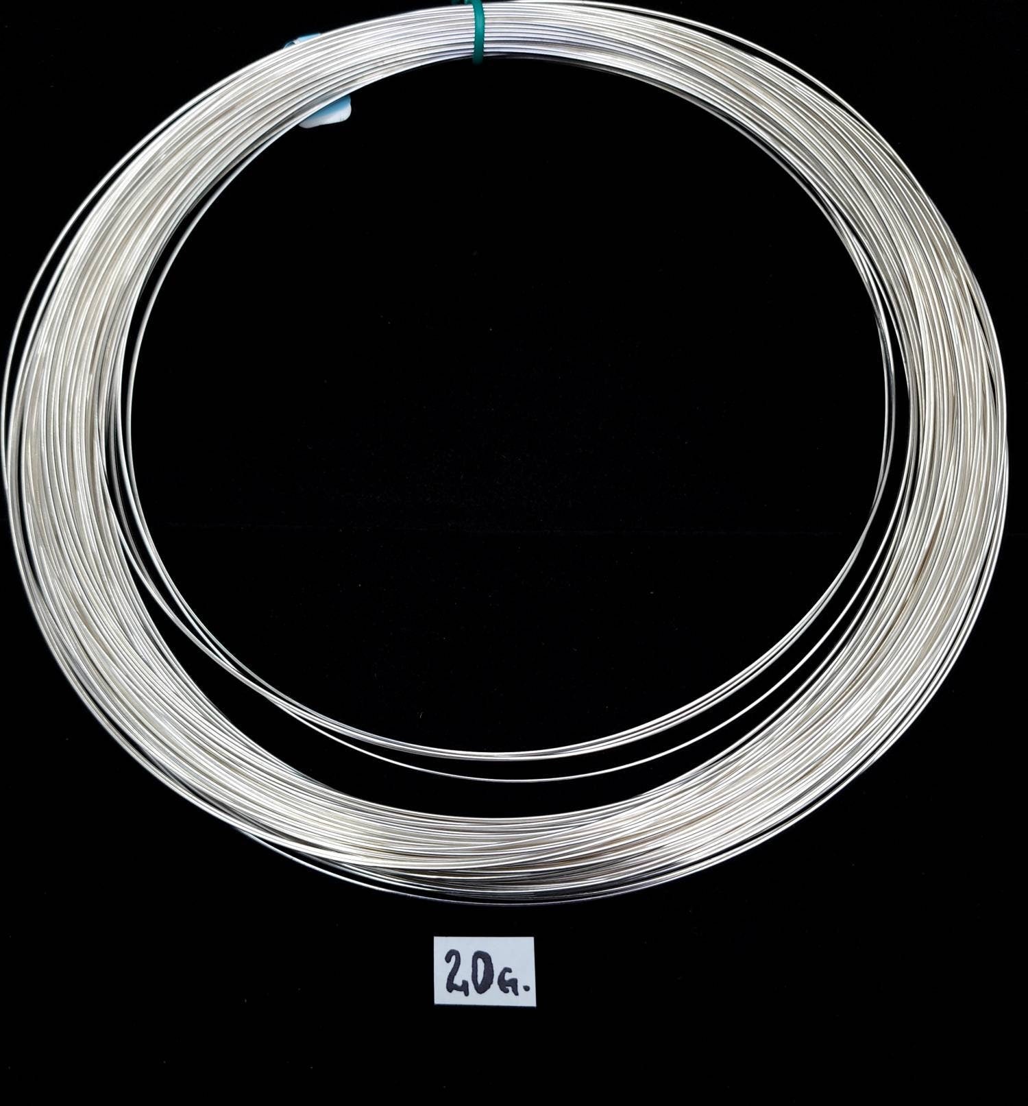 925 Sterling Silver Round Wire / Soft Dead 20 Gauge / Price is for 3 Feet or 6 Feet Handmade / Jewelry Making Supplies