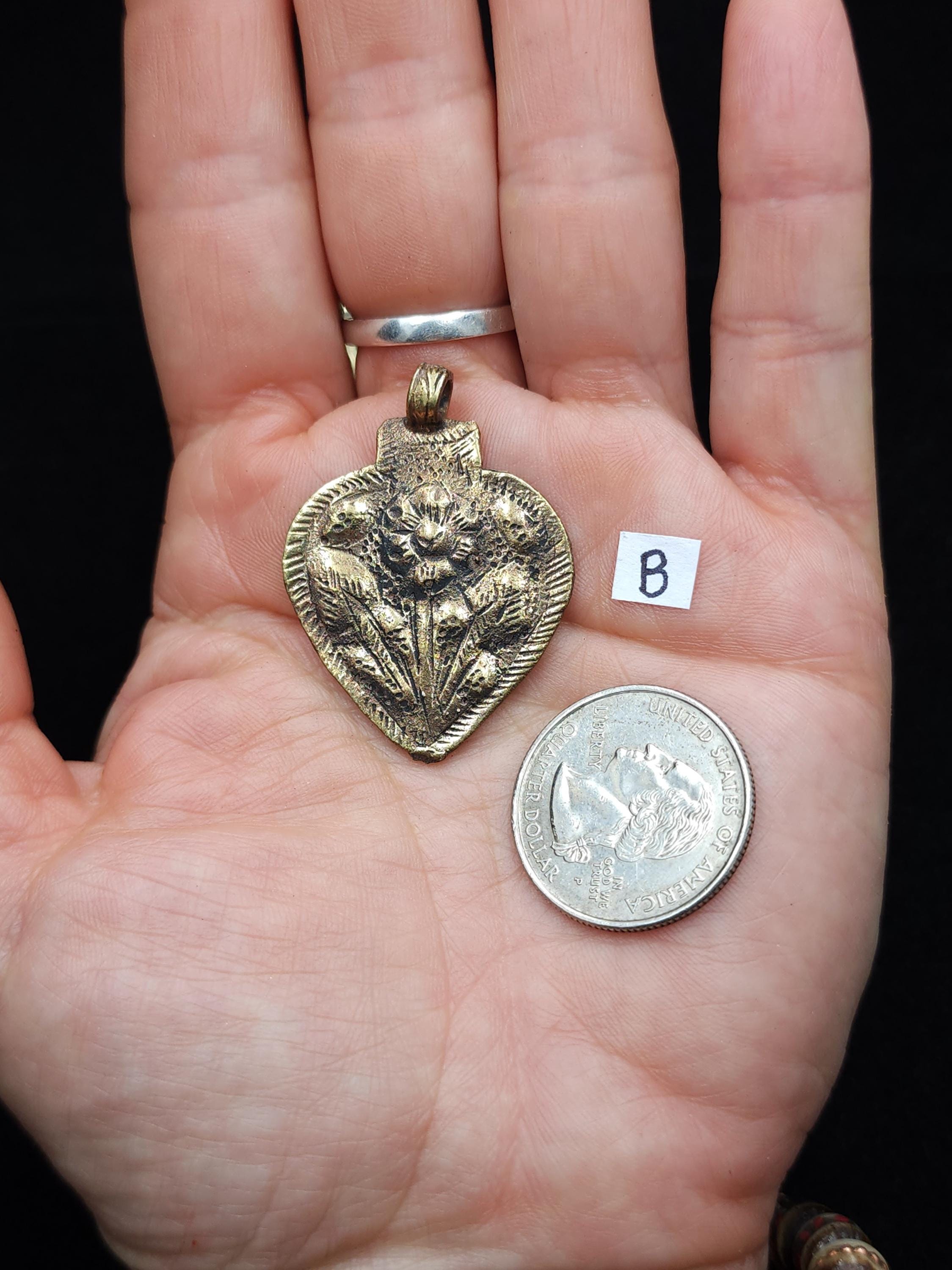 Afghani Artisan Hands pendants / Vintage / Tribal / Ethnic  / Jewelry Making Supplies.