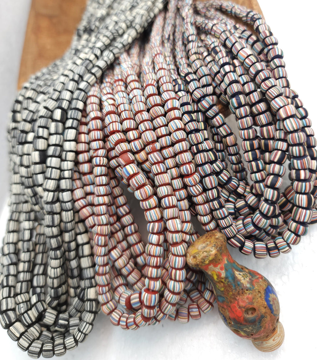Full Strand 23" Venetian Style Currant Glass Beads 5-6mm Option To Choose / Jewelry Supplies / Java Lampwork beads / Indonesia