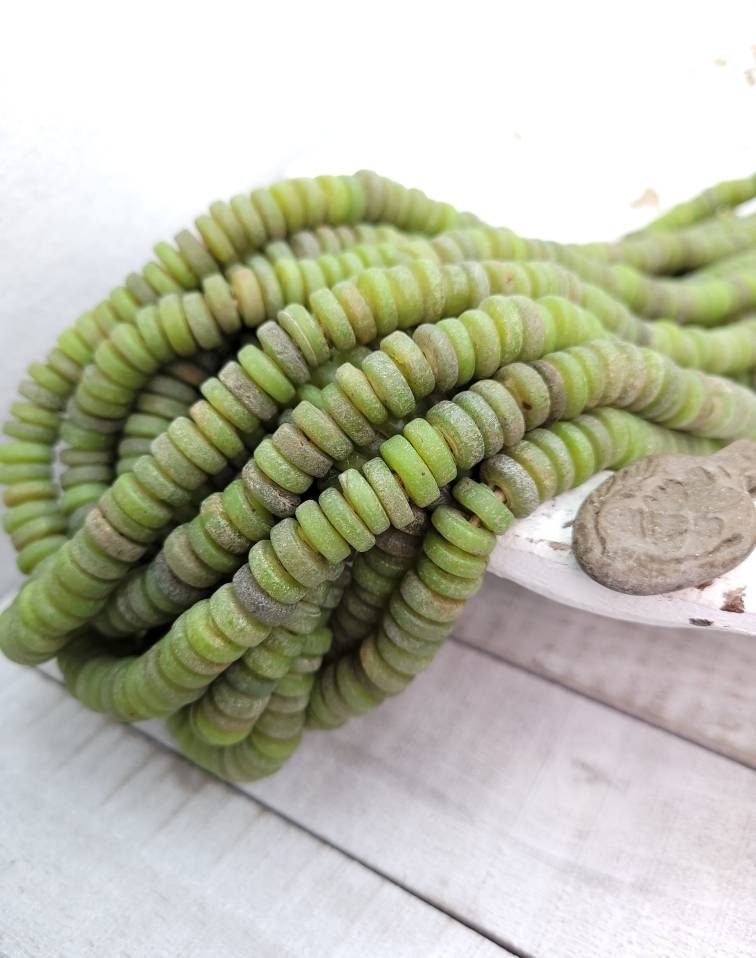 Beautiful Beads With Rustic Accent 10mm Strand 10" Long/ Indonesian / Java / Thailand / Jewelry Supplies.