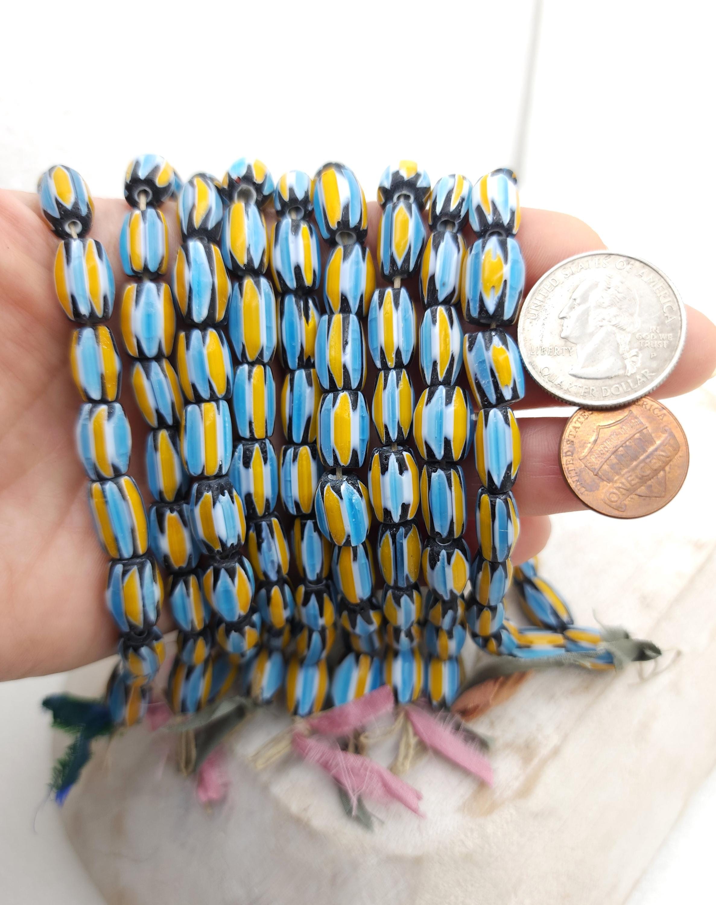 Chevron Multilayer Beads 11 × 8-9mm Strand 8" / Jewelry Making Supplies / Craft.
