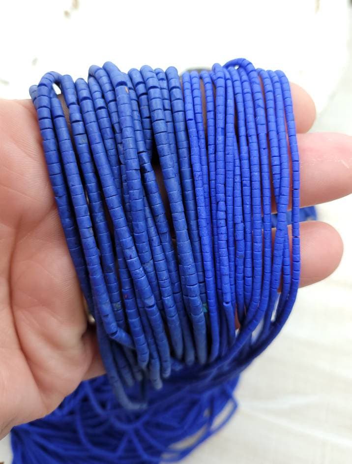 Heishi Beads Afghan Stone Seeds Choose Option 2mm Or 3mm/ Strand 12 "Inches Long / Afghanistan Beads / Jewelry Supplies.