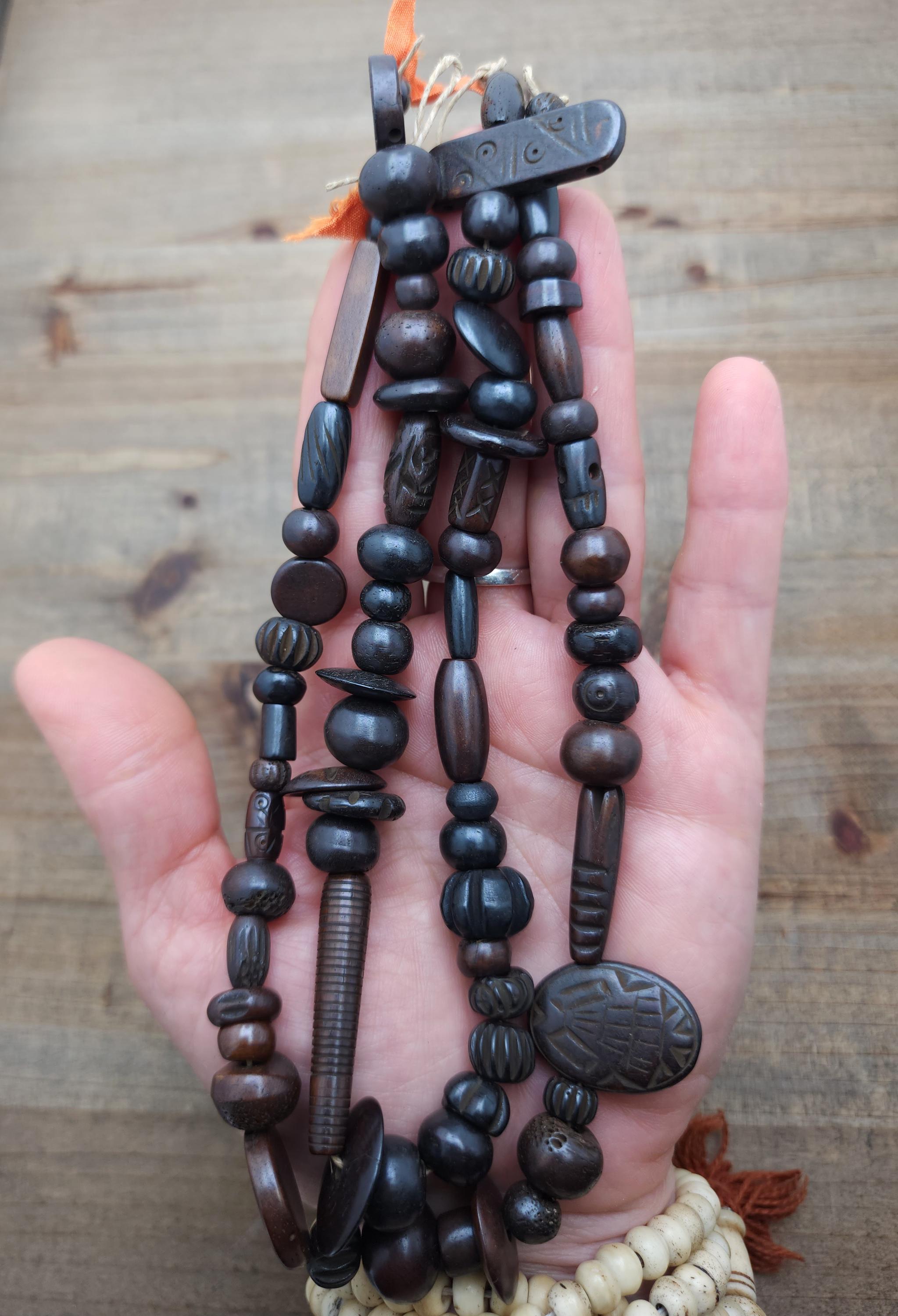 Beautiful Bone Beads Without Animal Suffering /Strand 14" 6-25mm Variety to Choose / Vintage Boho Navajo Tribal  Ethnic / Jewelry Supplies
