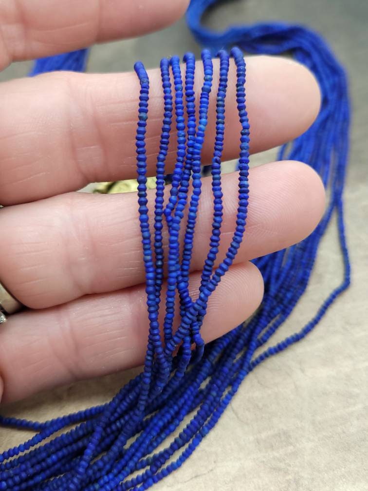 1+mm High Quality Natural Tiny Heishi Lapis Lazuli Saucer Shaped Beads / Jewelry Supplies / Beautiful Beads From Afghanistan / Heisi Beads.