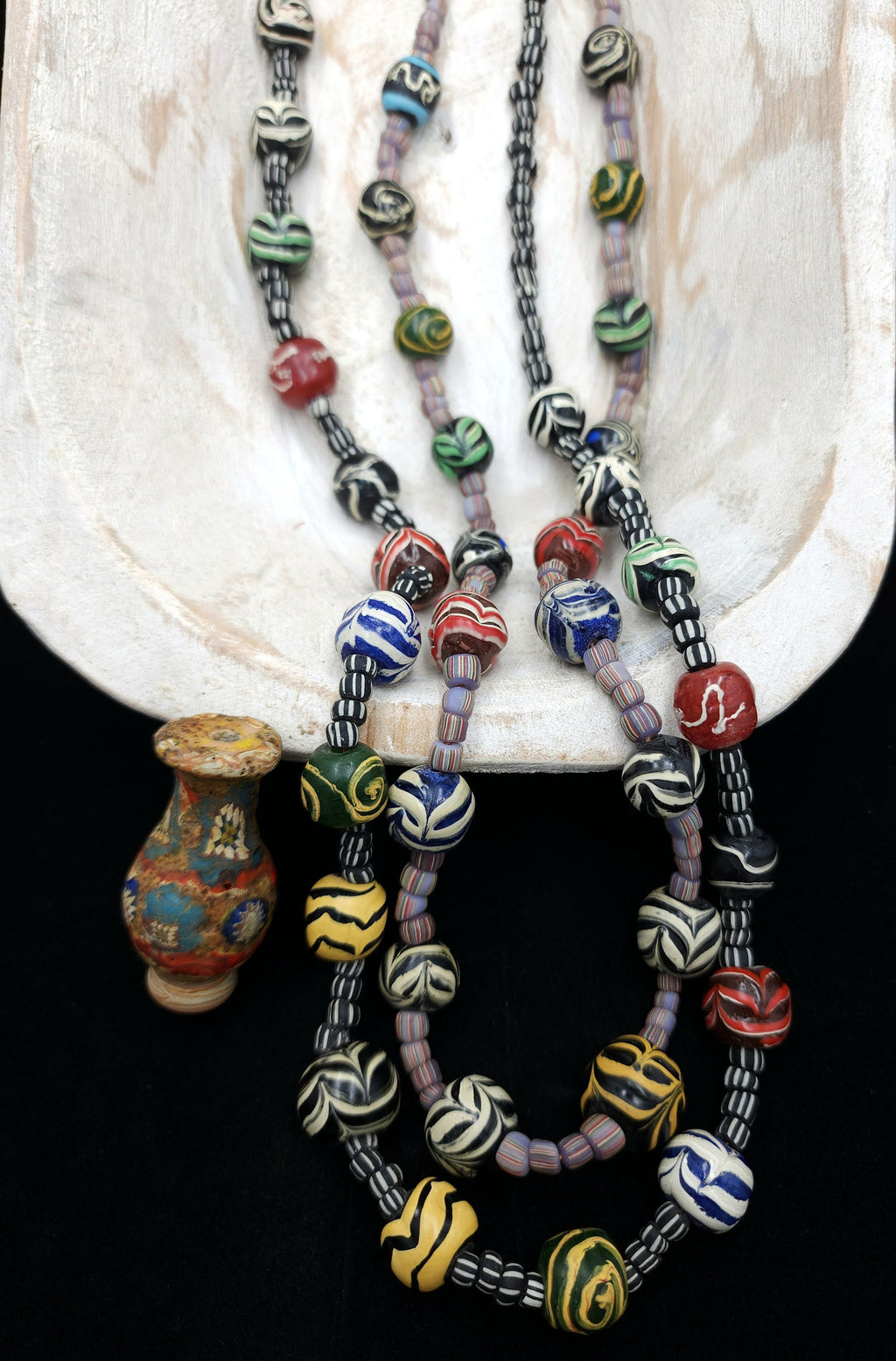 Java Glass Beads Variable Necklace 14" Variable 4-14mm / Gooseberry Beads / Option to choose / Jewelry Making Supplies.